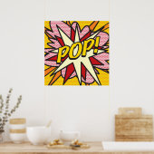 POP Comic Book Pop Art Cool Retro Trendy Poster (Keuken)