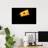 Pop Cornhole Cornhole Speler Poster (Thuiskantoor)