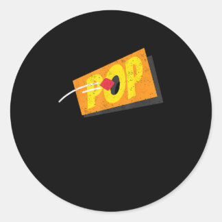 Pop Cornhole speler Ronde Sticker
