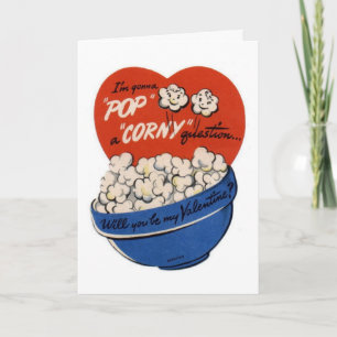 Pop "Corny" Valentijn Feestdagen Kaart