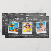 Pop couleur monochrome Florida Holiday 3 Cartes ph (Devant / Derrière)