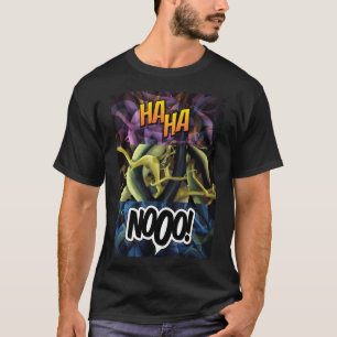 Pop Culture Elements met Humorus Typografie T-shirt