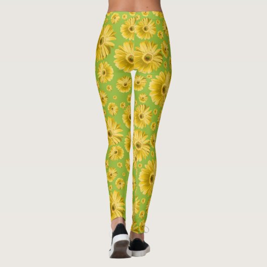 Pop Daisy Yellow Leggings (Achterkant)