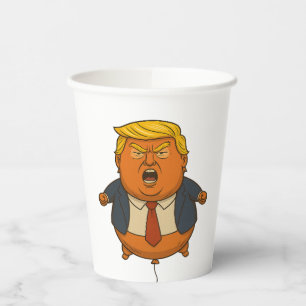"Pop de boosheid - President ballon leegblazen!" Papieren Bekers