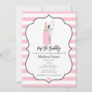 Pop de Bubble Bridal Shower Uitnodiging