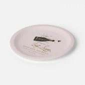 Pop de champagne Ik verander mijn achternaam! Papi Papieren Bordje (Gekanteld)