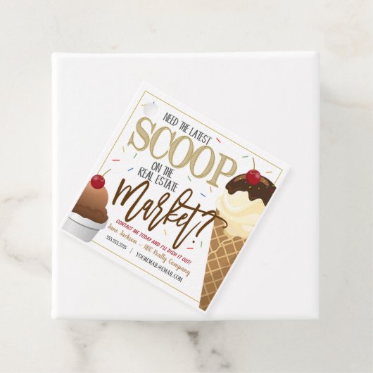 Pop de crème glacée par étiquettes (En situation)