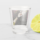 Pop de kurk en vieren shot glas (Achterkant)