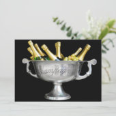 Pop de kurk! Help ons te vieren! Kaart (Staand voorkant)