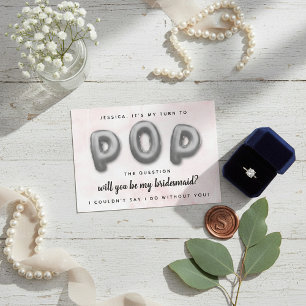 Pop De vraag Bent u mijn Bridesmaid? Kaart