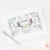 Pop Deer Antler Mini Champagne Étiquette (Enveloppe)