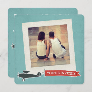 Pop Destination Wedding Invitation Kaart
