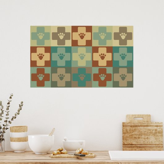 Pop diergeneeskunde poster (Keuken)