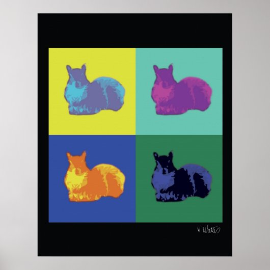 Pop Eekhoorn Poster (Voorkant)