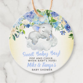 Pop en vrolijk zoete baby baby shower labels. bedankjes labels