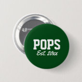"Pop - est. date" nieuwheid Ronde Button 5,7 Cm (Voorkant /achterkant)