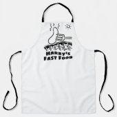 Pop Fast Food Restaurant of Takeaway Schort (Voorkant)