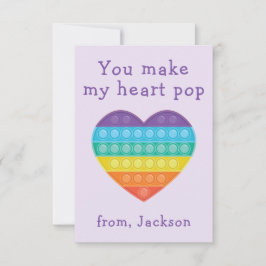 Pop fidget klaslokaal valentijn Agenda-notitiekaar Bedankkaart