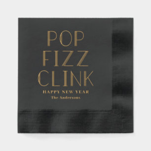 Pop Fizz Click Holiday Party Foil Stamped Naples