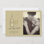 Pop Fizz Clink Champagne Carte photo du Nouvel An (Devant)