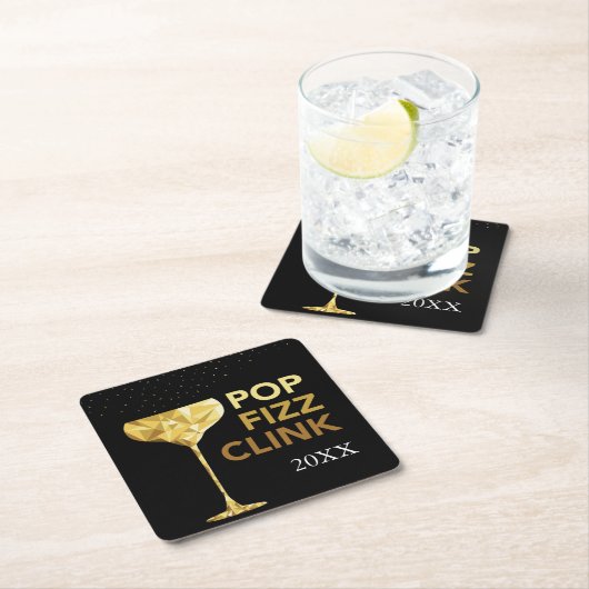 Pop Fizz Clink Champagne Onderzetters (Insitu)