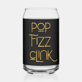 Pop Fizz Clink Élégante Typographie (Recto)