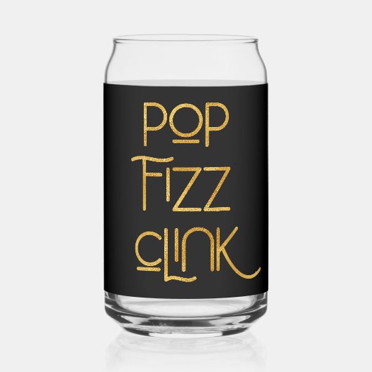 Pop Fizz Clink Élégante Typographie (Recto)