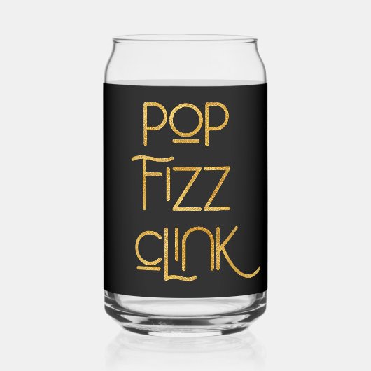 Pop Fizz Clink Élégante Typographie (Verso)