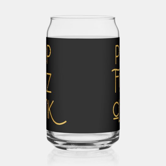 Pop Fizz Clink Élégante Typographie (Gauche)