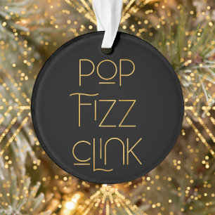 Pop Fizz Clink Élégante Typographie Photo