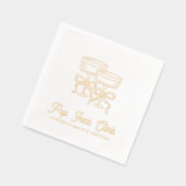 Pop Fizz Clink Gepersonaliseerde Verloving servett Folie Servetten (Links)