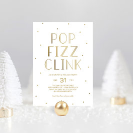 Pop Fizz Clink Holiday Partij Nieuwe jaren Eve Par Kaart