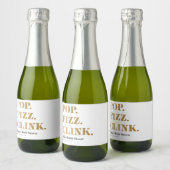 Pop Fizz Clink Mini Sparkling Vin Bottes Étiquette (Bouteilles)