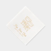 Pop Fizz Clink Personnalisé Joyeux Nouvel An Napki (Droite)