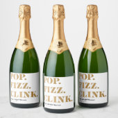 Pop Fizz Clink Sparkling Wine Étiquettes (Bouteilles)