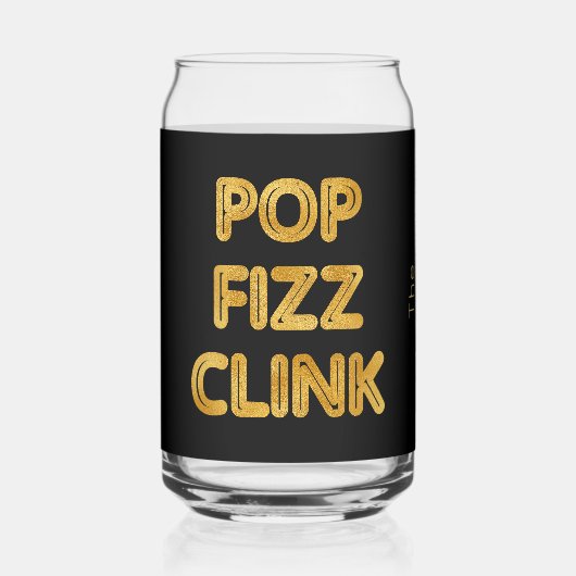 Pop Fizz Clink Typographie moderne (Recto)