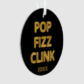 Pop Fizz Clink Typographie moderne Photo (devant)