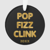 Pop Fizz Clink Typographie moderne Photo (devant)