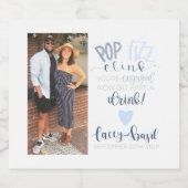 Pop Fizz Clink Wijn/Mousserende Wijn Label Sparkling Wijnetiket (Enkel label)