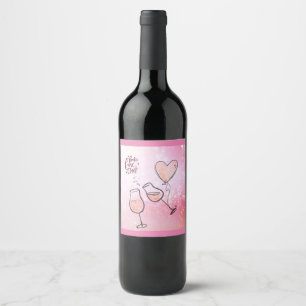 Pop Fizz Clink Wine Glass Champagne Celebratie Wijn Etiket