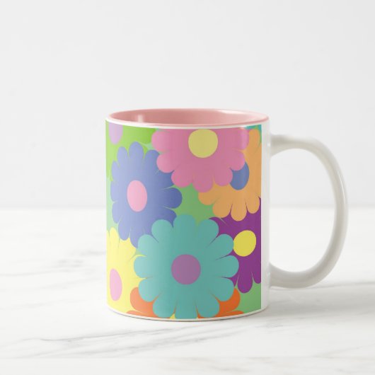  pop florale design koffie mok (Rechts)