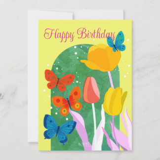 POP flower card -tulip-  Kaart