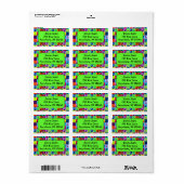Pop Geishas Etiket (Full Sheet)