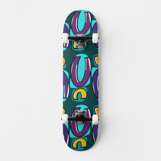 Pop Geometrie Skatebord Dek Skateboard (Voorkant)