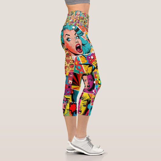 Pop Girl Art Comic 2 - Cool Capris leggings (Droite)