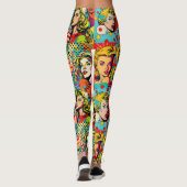 Pop Girl Art Comic Leggings 1 - Fun (Achterkant)