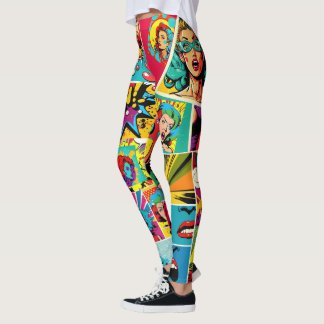 Pop Girl Art Comic Leggings 2 - Koel