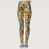 Pop Girl Art Leggings 1 - Fun (Devant)