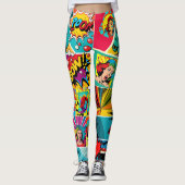 Pop Girl Art Leggings 2 -Cool (Devant)
