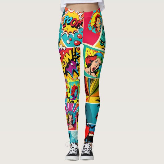 Pop Girl Art Leggings 2 -Cool (Devant)